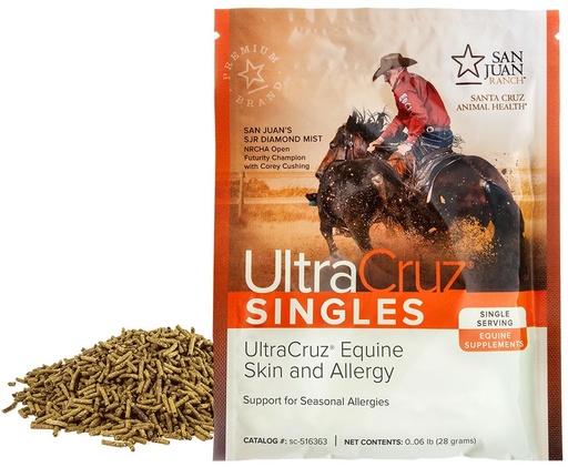 [BRSWGZAQDEFG2DLV] UltraCruz® Equine Skin and Allergy, 120 Singles