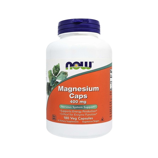 [BRSWIZL6OEGR2DLI] Now Foods Magnesium Capsules 400 mg - 180 Capsules