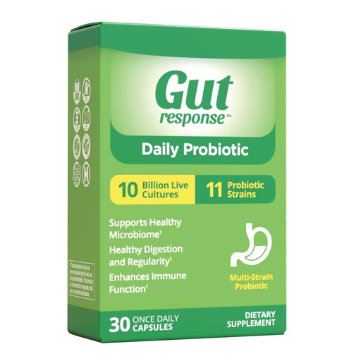 [BRSROEAHAEORMD3X] Daily Probiotic for Men & Women, Slows Digestive Aging, Boosts Immune System, Reduces Bloating, Non-GMO, Gluten Free & Soy Free, 10 Billion CFU, 30 Capsules