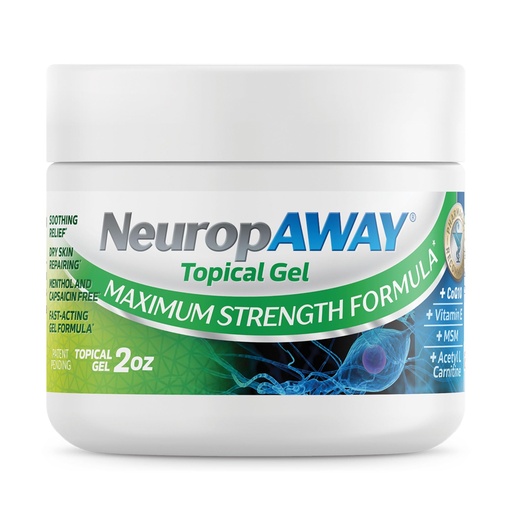 [BRSWGFL2BFYQYFLJ] NeuropAWAY® Maximum Strength Gel, for Nerve discomfort, Burning, Tingling, and Numbness 2oz