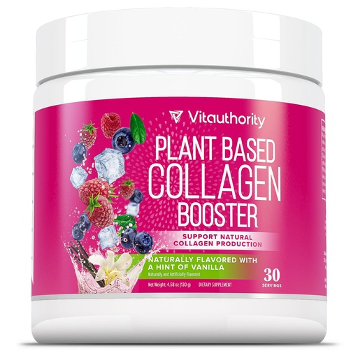 [BRSRAYAPBYGQMAYZ] Vitauthority Vegan Collagen Powder for Women - Plant Based Collagen Supplement for Women with Proprietary Vegan Hair Skin and Nails Vitamins - Vegetarian Collagen Powder with Hyaluronic Acid