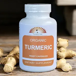 [BRSWIGQCBUDWC2I7] Organic Turmeric Powder and Peppercorn 60 Capsules 500mg Each (Tumeric - Curcuma Longa)