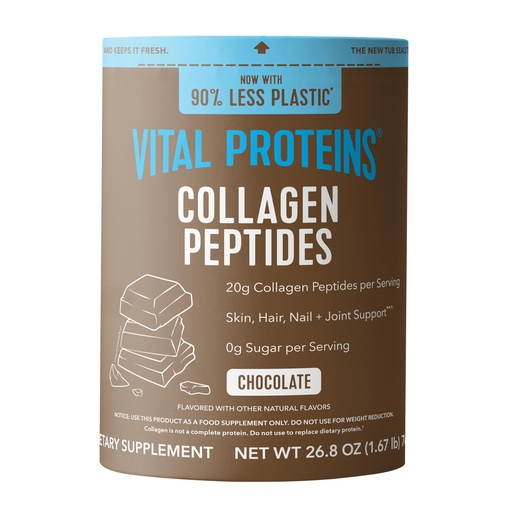 [BRSW22Q3CAHBGHTO] Vital Proteins Collagen Peptides Powder Supplement, Hydrolyzed Collagen for Skin, Hair, Nails & Joints, Chocolate, 28 Servings