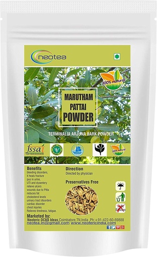 [BRSWKHDZB4AQ4HDA] Neotea Marutham Pattai Powder | Terminalia Arjuna | 300 GM pack of 1