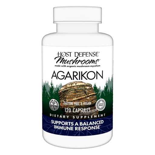 [BRSROBQNOV4AGADV] Host Defense Agarikon Capsules - Immune System Support Supplement - Mushroom Supplement to Aid Immune Functions & Cell Strength - Herbal Dietary Supplement - 120 Capsules (120 Servings)*