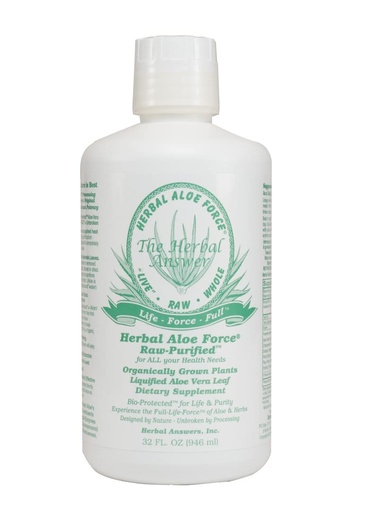 [BRSWIYQMBIBRS3TG] Herbal תשובות Herbal Aloe Force Aloe Vera ו Herbal Dietary תוספת, 32 fl oz