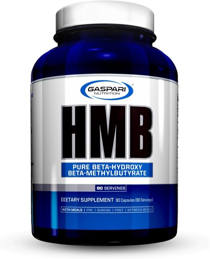 [BRSWGC33A4PAAFA3] Gaspari Nutrition HMB, Beta-Hydroxy Beta-Metilbutirato Pure, Ajuda o Crescimento Músculo, Promove Força e Recuperação, Combate a Discriminação Múscular, 1.000 mg de HMB (90 Servings)