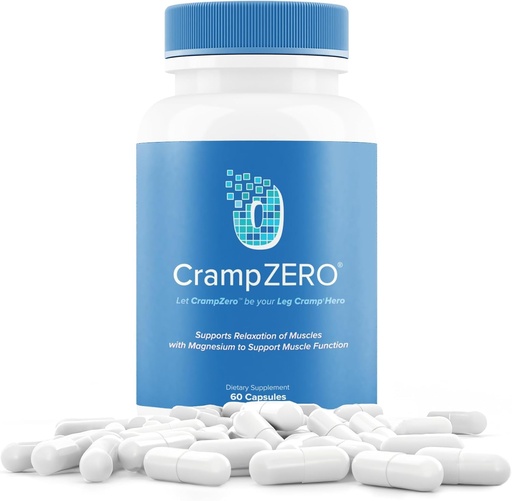 [BRSRAEAOCQPB6AI2] Magnesium for Leg Cramps at Night – Potassium Magnesium Supplement with Calcium and Vitamin D3, Supports Muscle Relaxation and Function, Night Leg Cramps Relief, 60 Capsules
