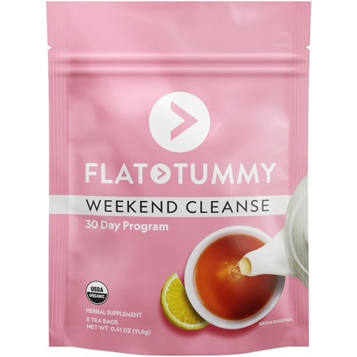 [BRSRMFAYOB6G2CD5] Flat Tummy Weekend Cleanse Tea - 30 Day Program - All Natural Colon Cleanse w/Senna and Dandelion Root, Provides Bloating Relief for Women - Detox Cleanse for Digestion Support and Gas Relief