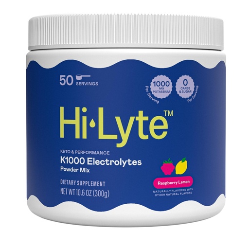 [BRSWGGINCECWCA3J] Hi-Lyte Keto K1000 Electrolyte Powder | Raspberry Lemon | Hydration Supplement Drink Mix | Boost Energy & Beat Leg Cramps | No Sugar, No Maltodextrin | 50 Servings