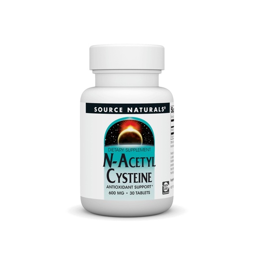 [BRSWIYQCPIGBAGDC] Source Naturals N-Acetyl Cysteine Antioxidant Support 600 mg Dietary Supplement that Supports Respiratory Health* - 30 Tablets
