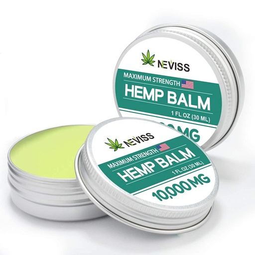 [BRSW2YANCAIB6HT3] NEVISS (2 Pack) Organic Hémp Balm 10000 MG - 2 Fl Oz