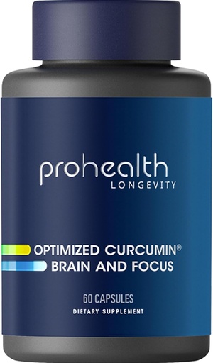 [BRSWIHQMDMPB22Y5] ProHealth Optimized Curcumin Brain and Focus (60 Capsules)