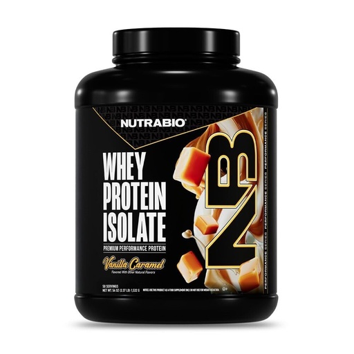 [BRSROGQTOQFB6EL6] NutraBio 100% Whey Protein Isolate Protein Powder, 25g Protein with Complete Amino Acid Profile, Non-GMO, Soy & Gluten Free, Low Carb, Low Calorie Whey Protein Powder, Vanilla Caramel, 50 Servings