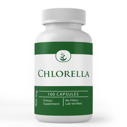 [BRSWYAQZOQJWCFDK] Pure Original Ingredients Chlorella, (100 Capsules) Always Pure, No Additives Or Fillers, Lab Verified