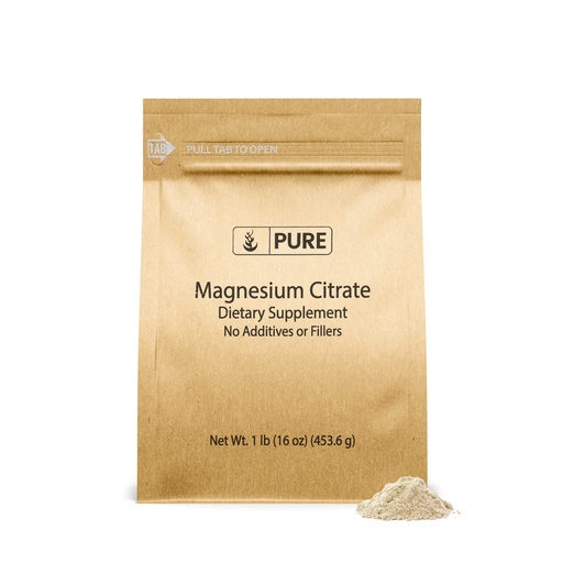[BRSWYBT7AV7WEHIY] Pure Original Ingredients Magnesium Citrate (1lb) Magnesium Supplement, Unflavored, Dissolves Easily