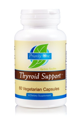 [BRSWGYIYDECQOHQV] Priority One Vitamins Thyroid Support 60 Vegetarian Capsules - Vegetarian Support of The Thyroid Gland.*