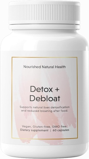 [BRSRAZITCAAQAF36] Santé Naturelle Nourri Detox + Debloat - Lait Thistle & Dandelion Supplément végétalien pour les femmes - Bloating Relief & Digestion Support - 60 Capsules