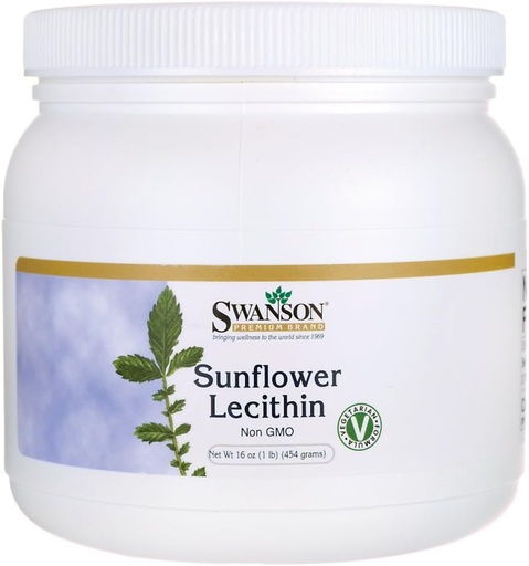 [BRSWIEITOQIBGC3U] Swanson Sunflower Lecithin Powder Non-GMO 16 Ounce