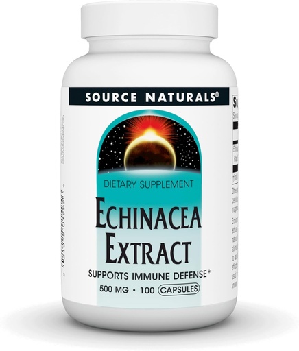 [BRSWIYQPO4PW22I3] Šaltinis Naturals Echinacea šaknų ekstraktas - Palaiko imuninę gynybą * - 500mg - 100 kapsulių