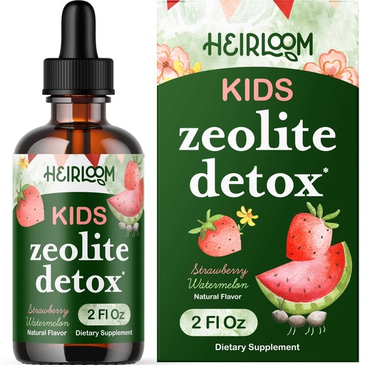 [BRSRAHQZCV6RGCLJ] Zeolite Detox for Kids Liquid Drops - Gentle Daily Cleanse & Speech Support with Methylated B12 & Vitamin D - Kids Clinoptilolite Zeolite Drops Detox Cleanse Supplement 2oz