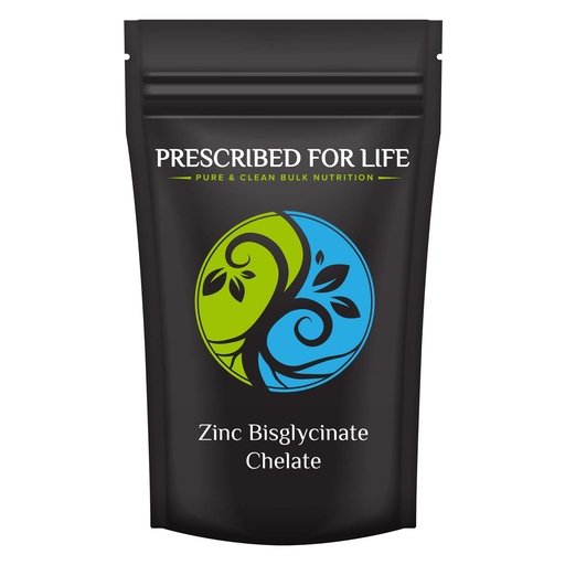 [BRSWKGIIDIMAGC3M] Prescribed for Life Zinc Bisglycinate Chelate Powder - 20% Zinc (4 oz)