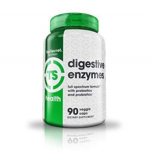 [BRSWIHQNOYIG2ADC] Top Secret Nutrition Digestive Enzymes | Full Spectrum Prebiotics & Probiotics | 10 Enzymes | for Gut Health, Bloating & Nutrient Absorption | 90 Capsules