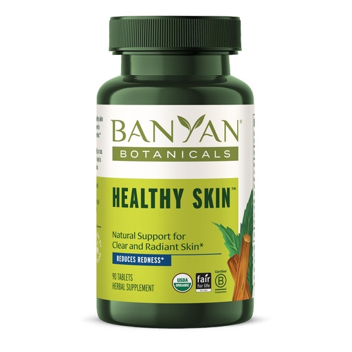 [BRSWIH3ZOEFRU2Y5] Banyan Botanicals Organic Healthy Skin – Internal Cleansing for Radiant Skin – with Neem & Manjistha for Smooth Texture & Systemic Soothing – 90 Tablets – USDA Organic
