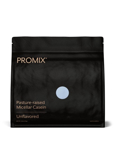 [BRSWKHY3OEGRW2I3] ProMix Nutrition Casein Protein Powder - Grass-Fed, Pasture Raised, Slow Release Micellar Casein - Gluten-Free - Unflavored, 2.5 Pound (Pack of 1)