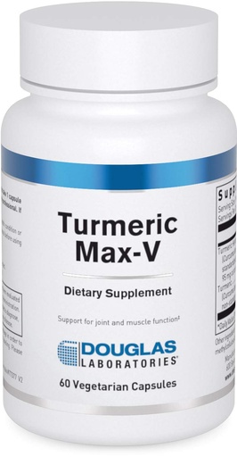 [BRSWIY34OMOBQAYV] Douglas Laboratories Turmeric Max-V | Standardized Curcumin to Support Joint and Muscle Function | 60 Capsules