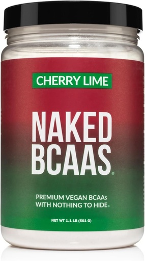 [BRSRO2YHCUPBQ3LP] NAKED Cherry Lime BCAAs Amino Acids Powder, 100% Pure 2:1:1 Formula, Vegan Branched Chain Amino Acids, Instantized All Natural BCAA Powder Supplement - 501 Grams, 34 Servings
