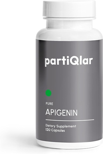 [BRSRAAQECIHGACDJ] Apigenin, 100mg Per Serving, 60 Capsules – Pure – 98.7% Stabilized – Active Bioflavonoids & Antioxidants – Non-GMO