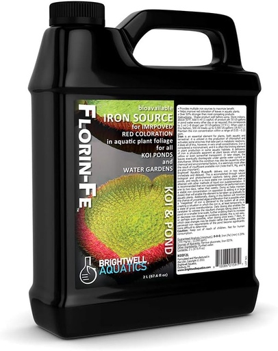[BRSWGGQFOYMB4G3X] Brightwell Aquatics Florin Fe - Iron dodatek za rdeče in zeleno obarvanje Pond vodnih rastlin, 2 Liter