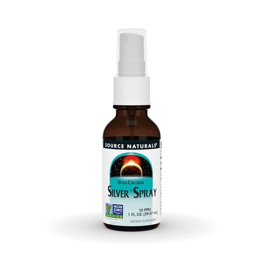 [BRSWIY35AQJQC2LU] Source Naturals Ultra Colloidal Silver Spray 10 ppm for Wellness Support - 1 Fluid oz