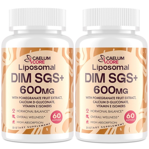 [BRSRAHQHA4GREF3U] Liposomal DIM SGS Supplement - Estrogen Supplements for Women & Men Contains Sulforaphane Glucosinolate, Vitamin E, Pomegranate Fruit - Support Detox and Antioxidant (2 Pack)