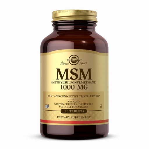 [BRSWIYTYOUIRG3DI] Solgar, Msm 1000 Mg, 120 Tablets