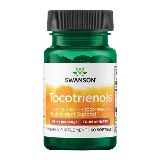 [BRSWIYL4BB7BOE3I] Swanson Deltagold Tocotrienols - Annatto & Vitamin E Tocotrienols - 99% Tocopherol Free (60 Softgels, 50mg Each)