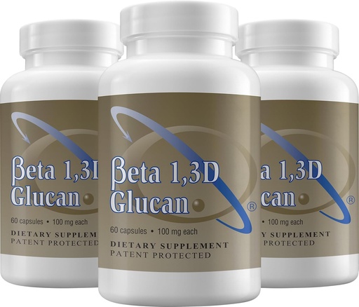 [BRSRAEAHAAGQKDT2] Transfer Point Immune Support Supplement Highly Purified Beta 1,3D Glucan 100 mg per Capsule (beta-glucan Fiber) (Pack of 3)