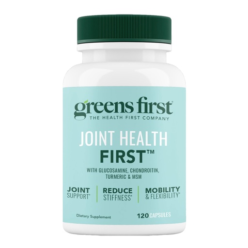 [BRSRMCQTPMPQYGQY] Greens First Joint Health First - Natural Joint Support Supplement with MSM, Turmeric, Ashwagandha, & Ginger - for Joint Support - Non-GMO/Dairy-Free/Gluten-Free (120 Softgels)