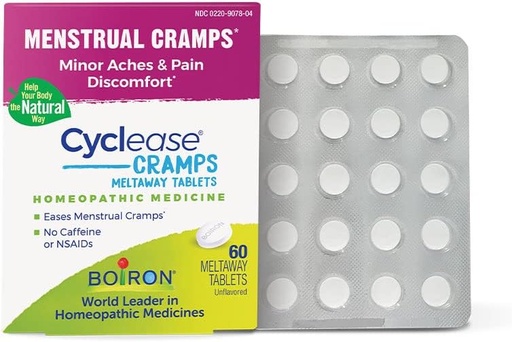 [BRSWIZABPIOROHY7] Boiron Cyclease Cramps Tablets for Relief from Menstrual Cramps, Aches, Pain eta Discomfort - 60 Count