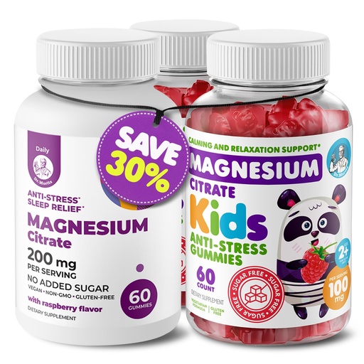 [BRSRMCT3AUDQ4CLJ] Kids Magnesium 120 count and Magnesium 60 count Gummies Sugar-Free - Calm Magnesium Gummies Supplement for Children, Sugar-Free Magnesium Calm Chews for Kids & Adults