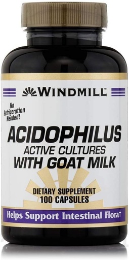 [BRSWIYY7CAFR6DT2] Acidophilus with Goat Milk - 100 Capsules by Windmill