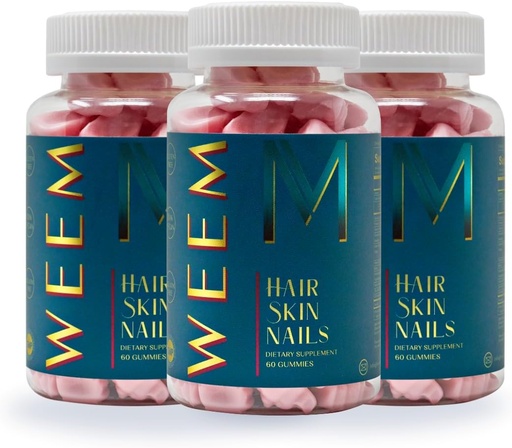[BRSRMZQDOZ4BSFY6] Musim panas Skin dan Nails Gummies - Mendukung Rambut Sehat - Vegan Biotin Vitamin untuk Perempuan & Pria Mendukung Rambut Lebih Cepat, Lebih Kuat Nails, Skin Sehat, Ekstra (3)