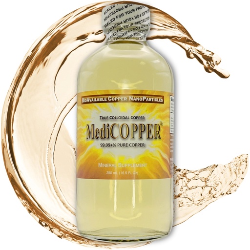 [BRSWIBQ6BJ7B6FDA] True colloidal Copper - 250 mL in a BPA Free Plastic Bottle