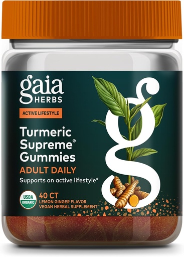 [BRSWYCAZCUBR4HY2] Gaia Herbs Turmeric Suprema adults Daily Gemmies-Daily Implementació de salut, política de la vida de la Universitat de Turmeric, Orlandès i ajudava a l'Hebs-40 Gambesh20-Dy)