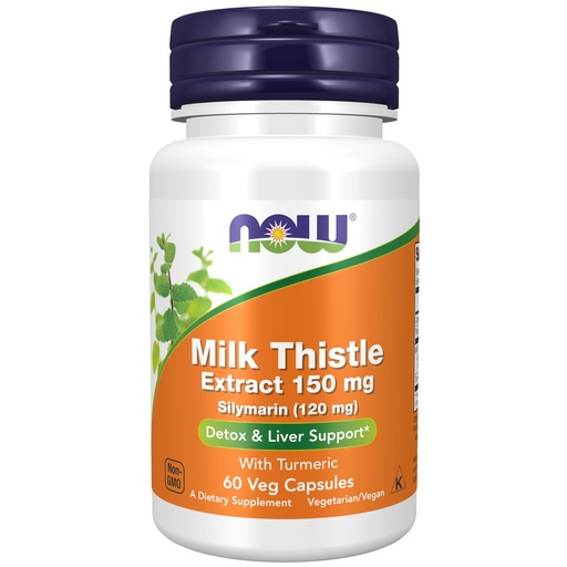 [BRSWIYQEAQNBGGAV] Now Foods Silymarin Milk Thistle Extract, 150 mg, 60 Veg Capsules