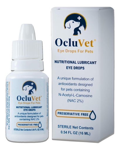 [BRSWIYQEOZ4AMF3O] OcluVet Pet Eye Drops for Dogs & Cats, 2% NAC, 16 mL