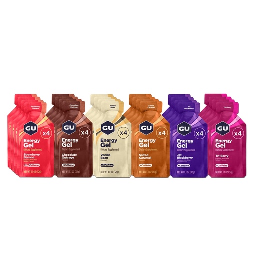 [BRSWIEIYOQMBACDM] GU Energy Gel - Pack Of 24 (Mixed) - Mixed Fruit
