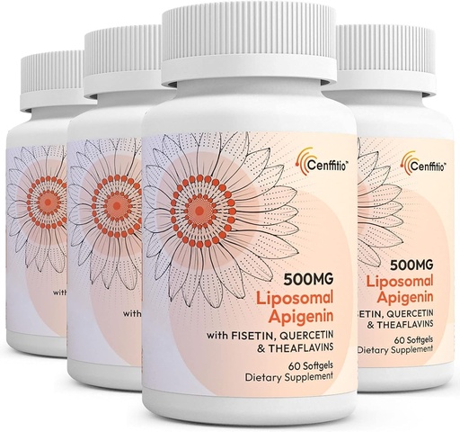 [BRSW2AYRPIGWCEQU] Liposomal apigenin 500mg Softgels - Fisetin, Quercetin və Theaflavins ilə Optimal Apigenin Təhsil - 8 ay təchizatçı