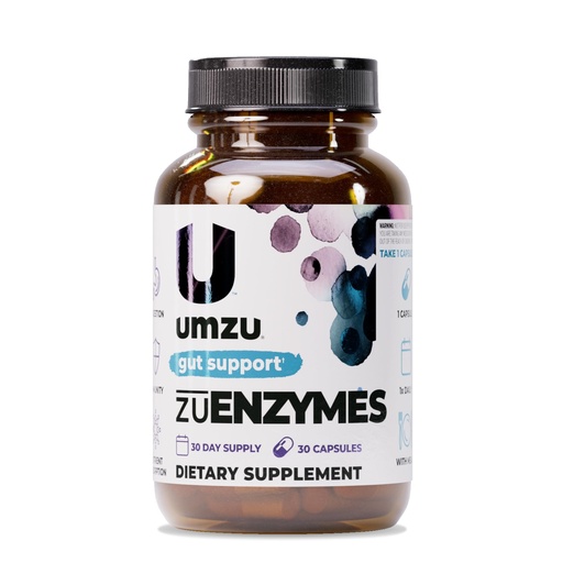 [BRSW2233CIIAO23K] UMZU zuEnzymes Digestive Support Supplement, (30 Day Supply) – 21 Enzyme Blend with Lipase Protease & Amylase – Digestive Enzymes for Gut Health & Probiotic Daily Digestive Wellness Support Formula